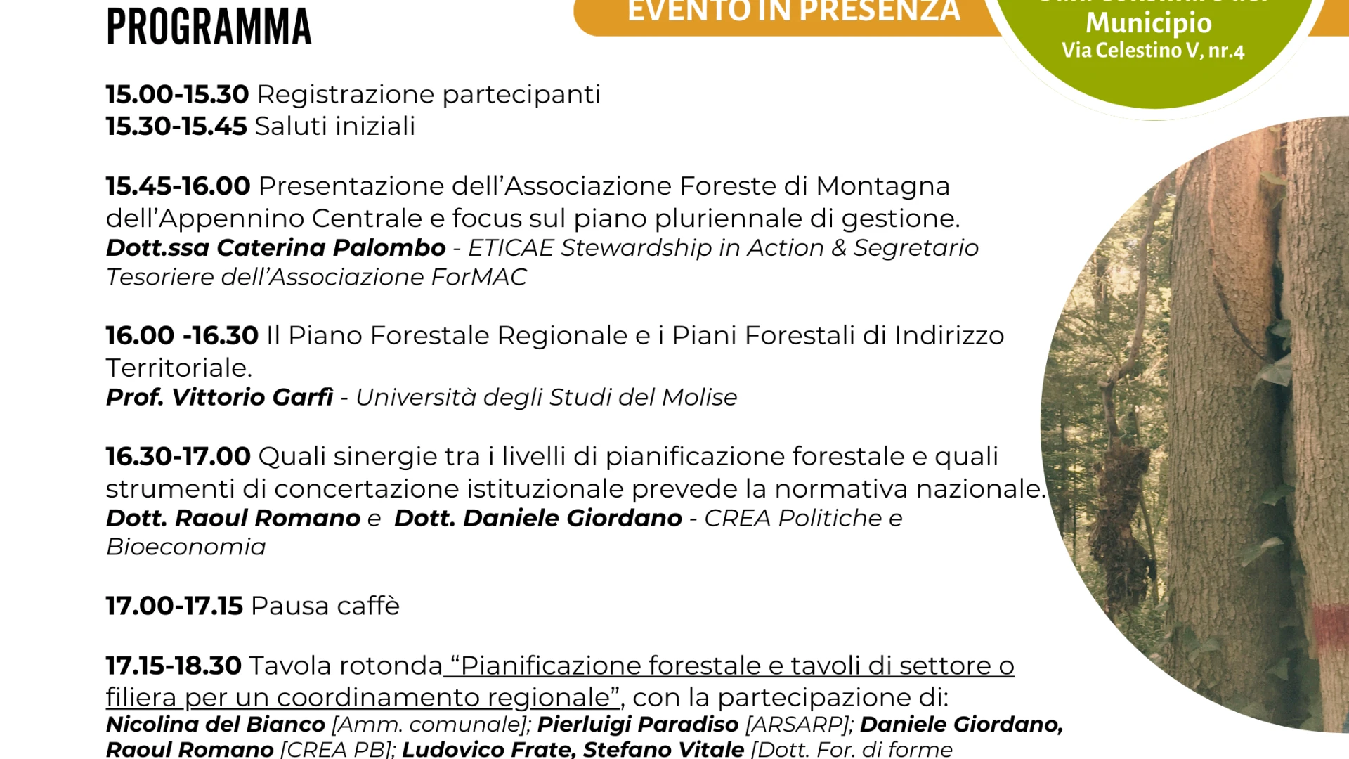 La pianificazione forestale in Molise: un incontro per coordinare e costruire il futuro nei nostri boschi.